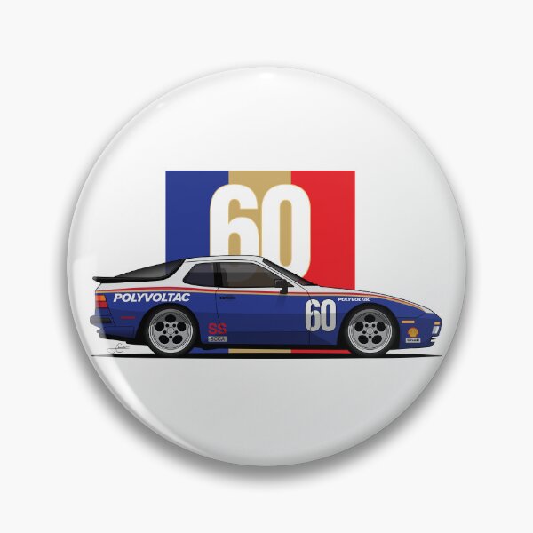 Artikelvorschau, Porsche 944 Turbo Rothman Retro-Rennwagenillustration entworfen und verkauft von blackdogshop.