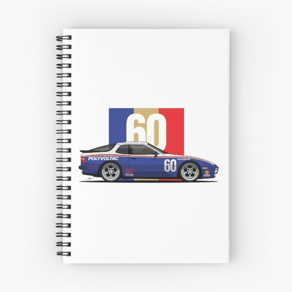 Item preview, Porsche 944 turbo Rothman retro Race Car Illustration designed and sold by blackdogshop.