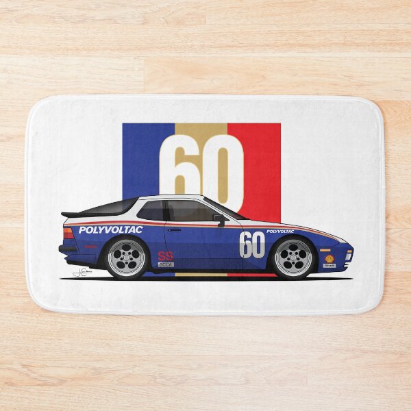 Item preview, Porsche 944 turbo Rothman retro Race Car Illustration designed and sold by blackdogshop.