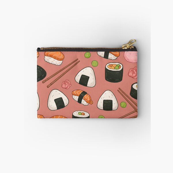 Item preview, Sushi and onigiri food pattern designed and sold by GingaDesigns.