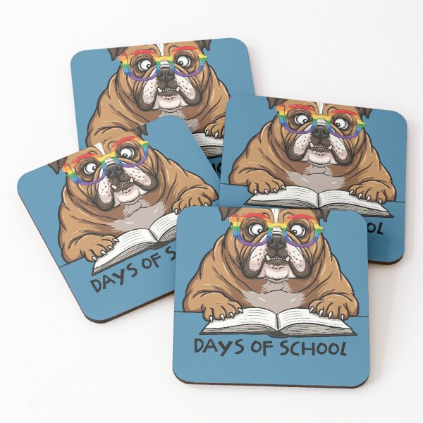 Item preview, Funny Bulldog 100 Days Of School Rainbow Glasses Teacher Kids designed and sold by d247.