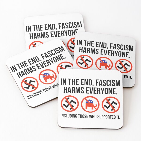 Item preview, Fascism harms everyone  designed and sold by Rachel the Artist .
