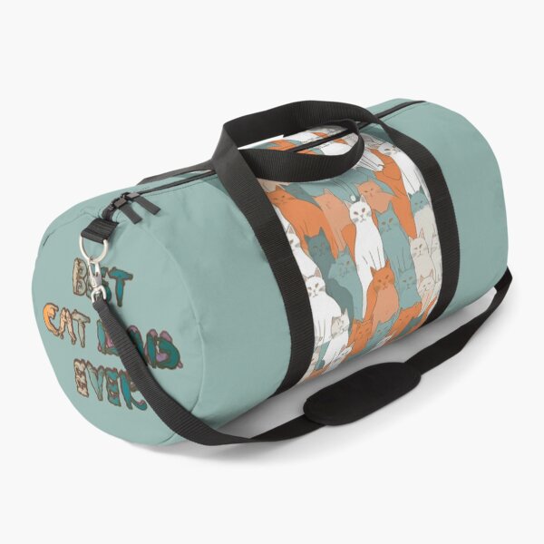 Item preview, Best Cat Dad Ever (orange and blue-green gradient, multi-cat background) designed and sold by Kataverse.