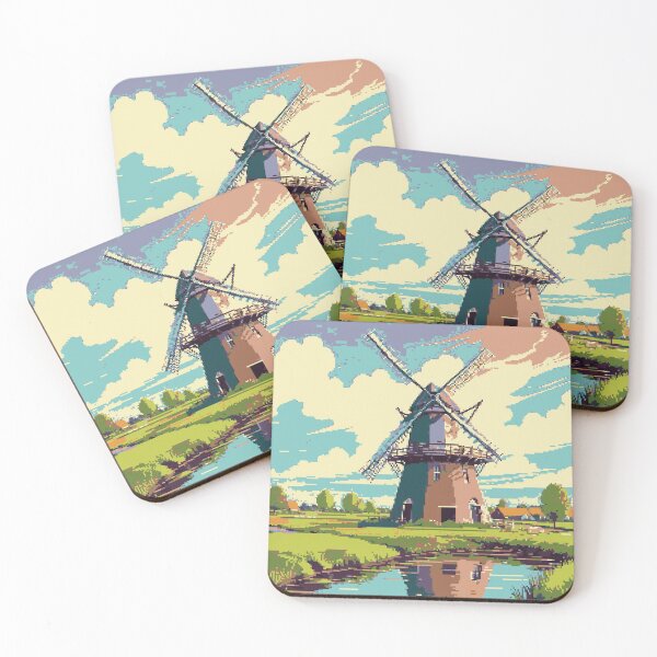 Item preview, Pixel Windmill Art designed and sold by NaturePixel.