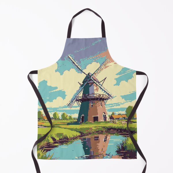 Item preview, Pixel Windmill Art designed and sold by NaturePixel.