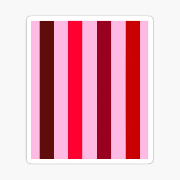 Aperçu de l'œuvre Motif à rayures rouges sur roses créée et vendue par OneThreeSix.