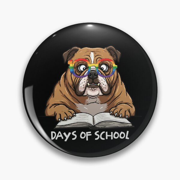 Item preview, Funny Bulldog 100 Days Of School Rainbow Glasses Teacher Kids designed and sold by d247.