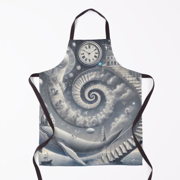 Item preview, Spiral Dreams with Whale and Clocks designed and sold by carries-anatomy.