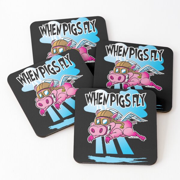 Item preview, When Pigs Fly Cartoon Pig designed and sold by eShirtLabs.