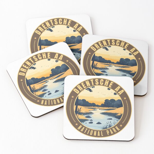 Item preview, Drentsche Aa National Park in Drenthe Netherlands Retro Travel Art Emblem designed and sold by MaateoDesign.