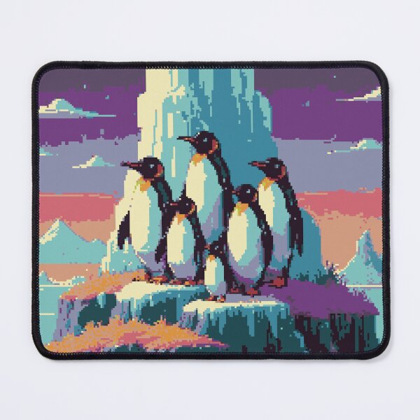 Item preview, Pixel Penguins on Ice designed and sold by NaturePixel.