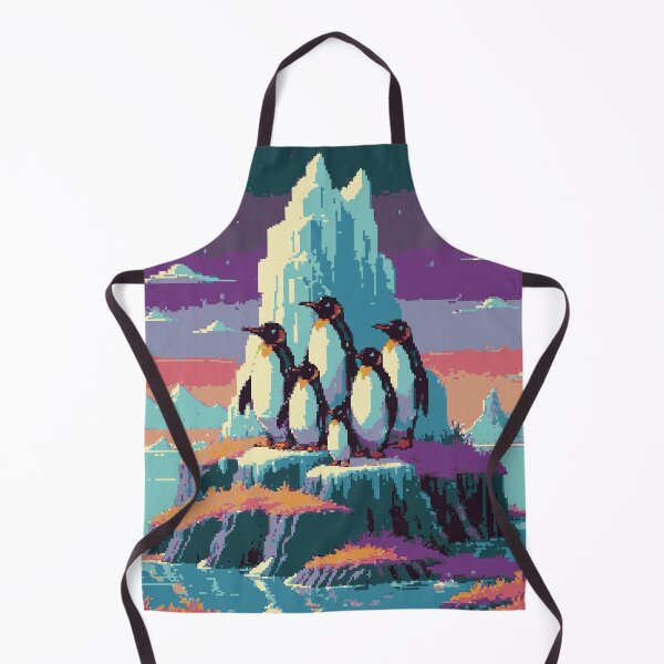 Item preview, Pixel Penguins on Ice designed and sold by NaturePixel.