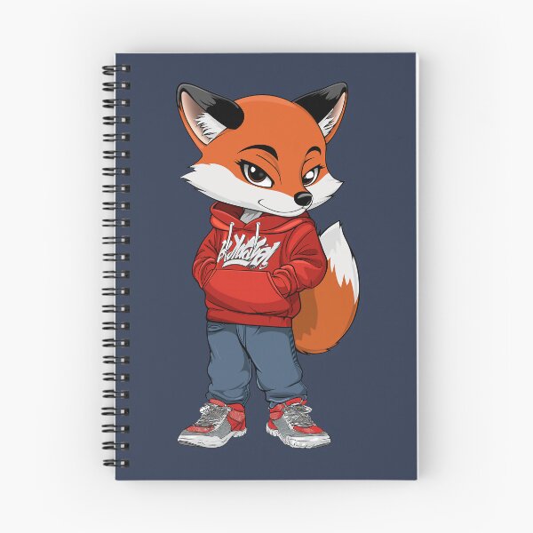 Item preview, Cute fox with red sweatshirt and jeans designed and sold by celiacreatec.