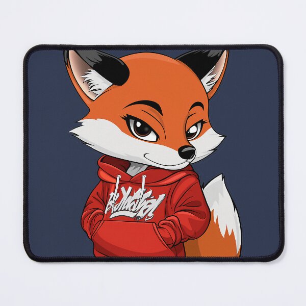 Item preview, Cute fox with red sweatshirt and jeans designed and sold by celiacreatec.