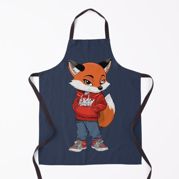 Item preview, Cute fox with red sweatshirt and jeans designed and sold by celiacreatec.