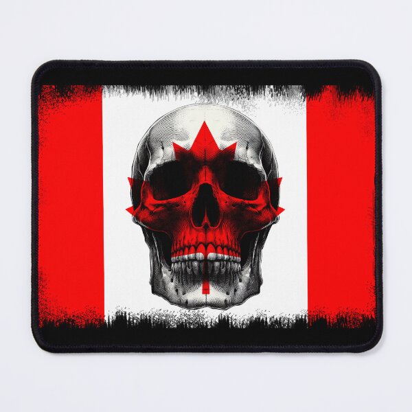 Item preview, CANADA SKULL FLAG NATION RAREART COUNTRY HALLOWEEN #ogirdor designed and sold by ogirdorgraphics.