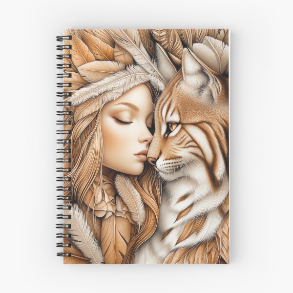 Item preview, Woman and Lynx designed and sold by PetsArt.