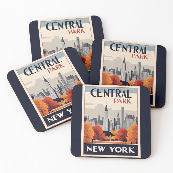 Item preview, A Vintage Travel Illustration of Central Park - New York - United States designed and sold by GoodOldVintage.