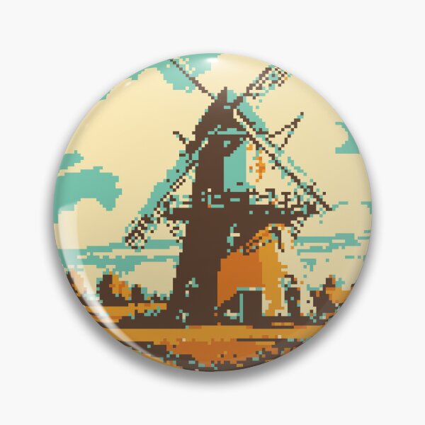 Item preview, Pixel Windmill Art designed and sold by NaturePixel.