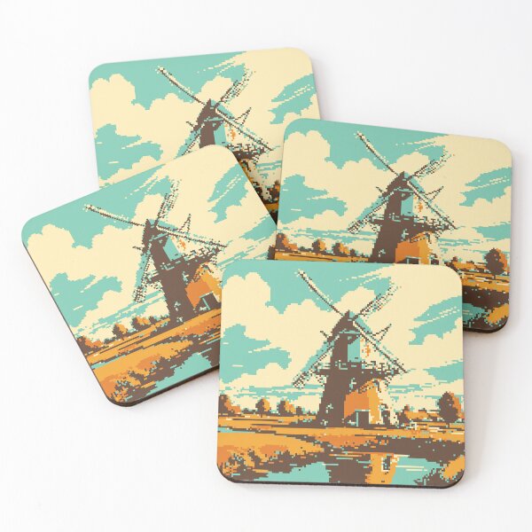 Item preview, Pixel Windmill Art designed and sold by NaturePixel.