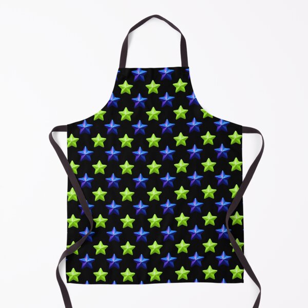 Item preview, Neon green and blue stars pattern designed and sold by Topmel.