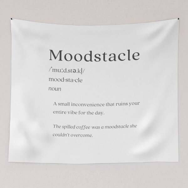 Item preview, Dictionary: Moodstacle designed and sold by nature. electrified..