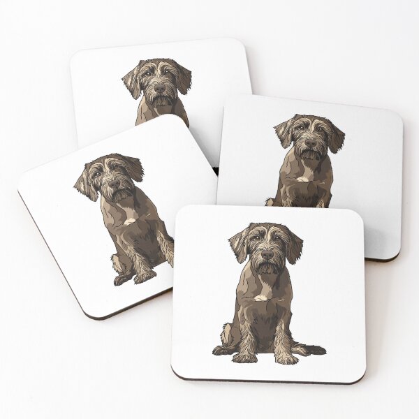 Item preview, German Wirehaired Pointer Dog Illustration designed and sold by whyitsme.