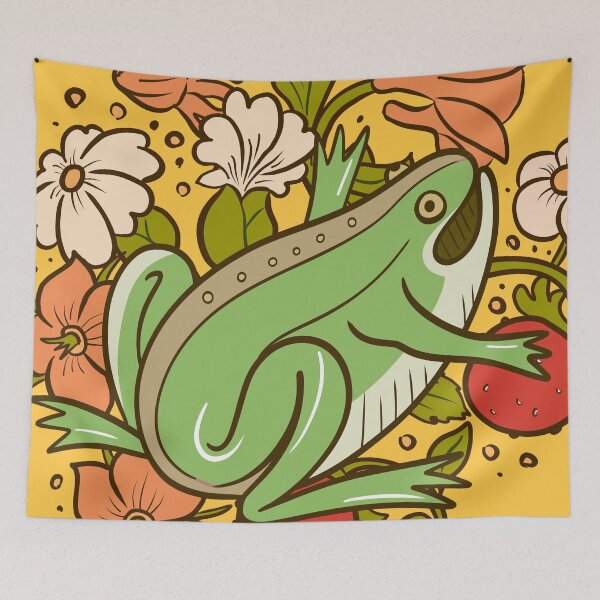 Item preview, Cute Medieval Frog Illustration Design designed and sold by MariOyama.