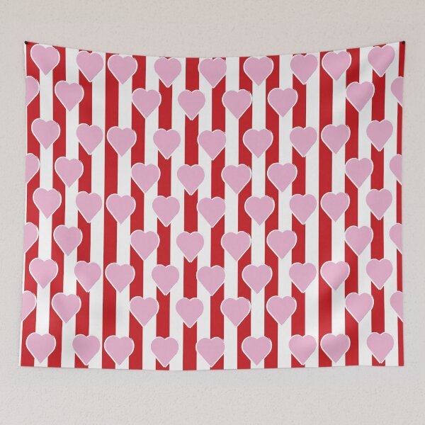 Item preview, Red Valentine Heart-white-red -pink pattern 19 designed and sold by StudioViArt.