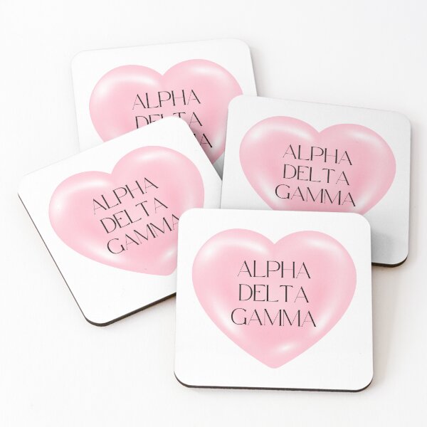 Item preview, SORORITY FRATERNITY SWEETHEART STICKER ALPHA DELTA GAMMA designed and sold by claireb18.