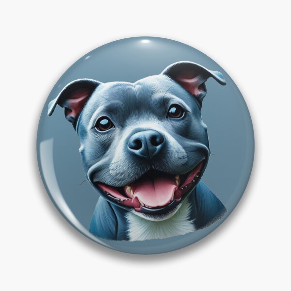 Item preview, Blue Staffy Portrait designed and sold by MaedK.