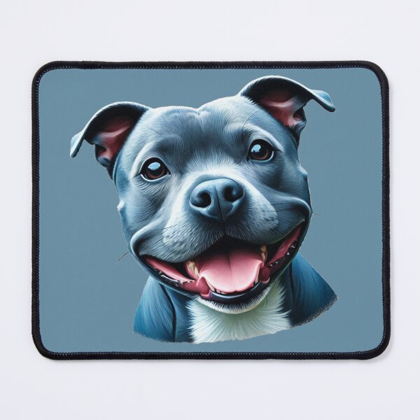 Item preview, Blue Staffy Portrait designed and sold by MaedK.