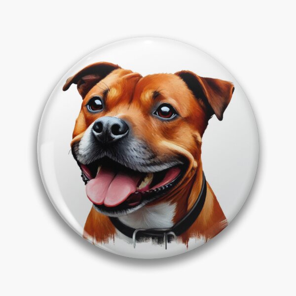 Item preview, Red Staffy Portrait designed and sold by MaedK.