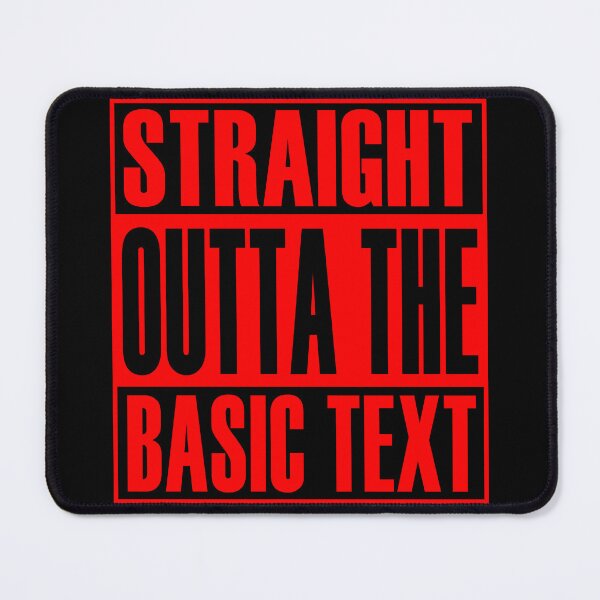 Item preview, Straight Out Of The Basic Text - Red designed and sold by NA-WEARS.