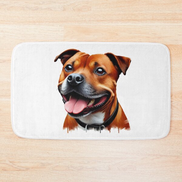 Item preview, Red Staffy Portrait designed and sold by MaedK.