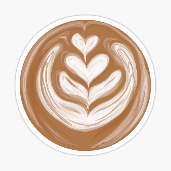 Latte Art Stickers | Redbubble