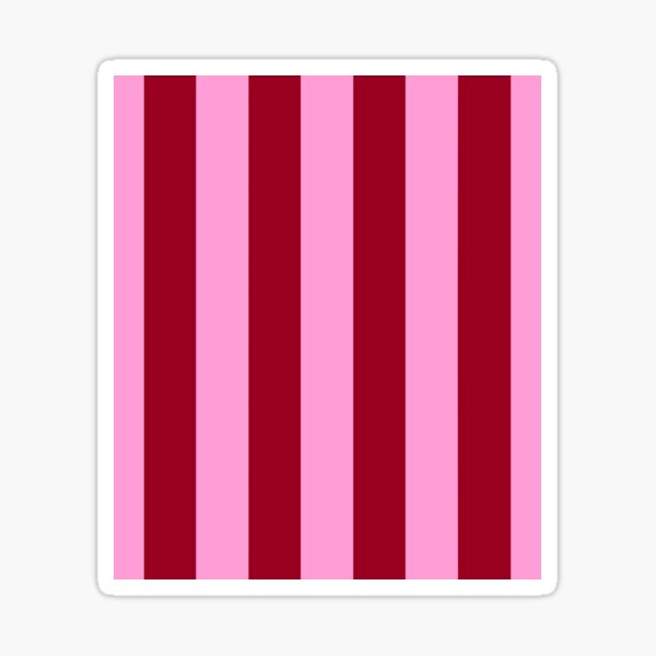 Aperçu de l'œuvre Motif à rayures rouge framboise sur rose créée et vendue par OneThreeSix.