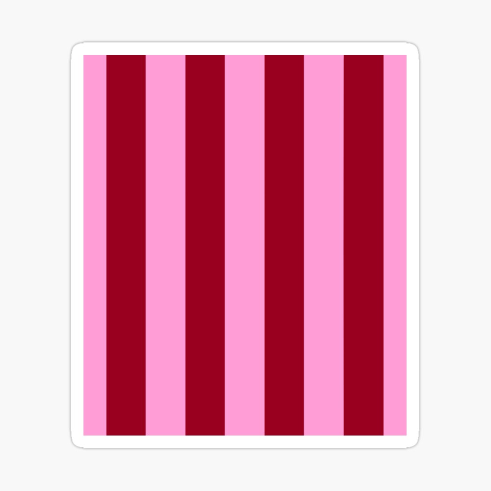 Pink and Red Stripy Pattern Mouse Pad