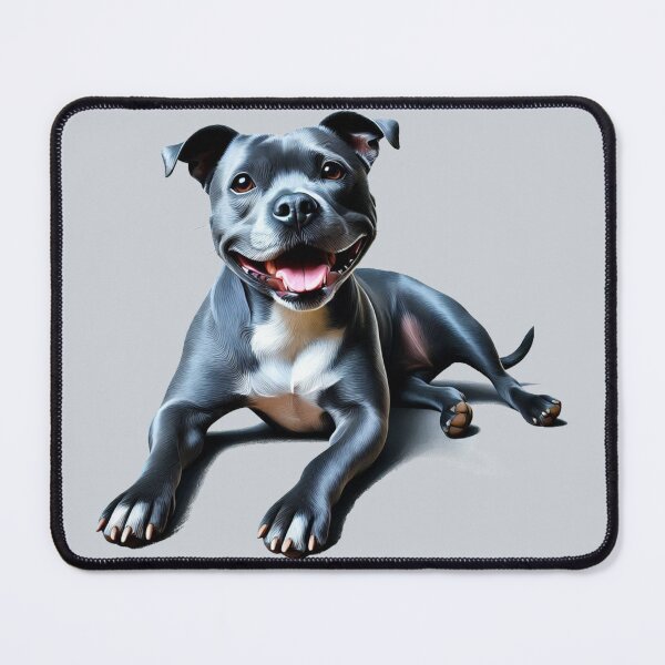 Item preview, Blue Staffy Portrait designed and sold by MaedK.