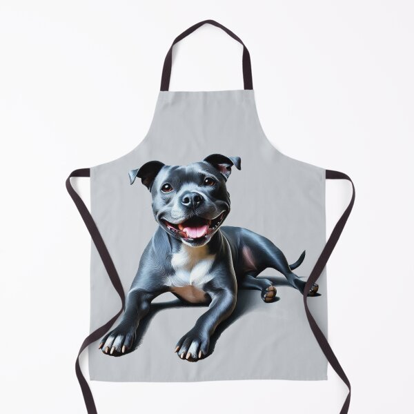 Artikelvorschau, Blaues Staffy-Porträt entworfen und verkauft von MaedK.
