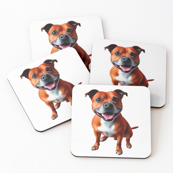 Item preview, Red Staffy Portrait designed and sold by MaedK.