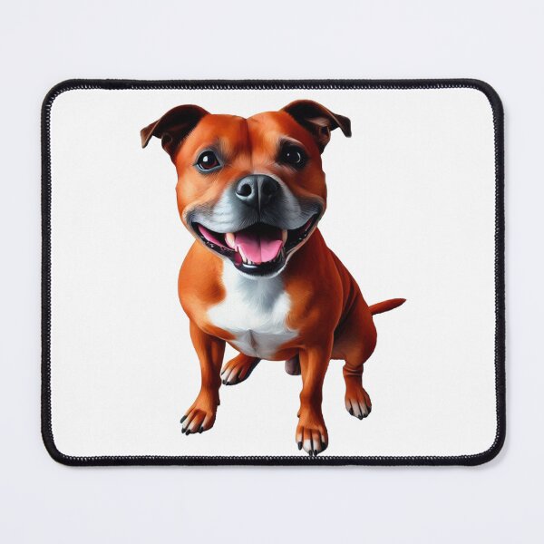 Item preview, Red Staffy Portrait designed and sold by MaedK.