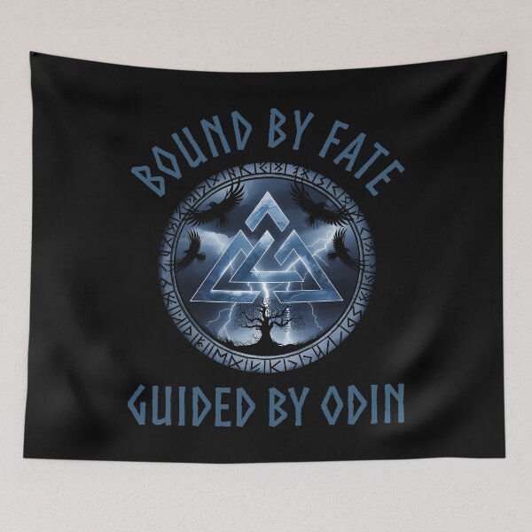 Item preview, Bound By Fate Guided By Odin Powerful Valknut Viking designed and sold by al21ex.