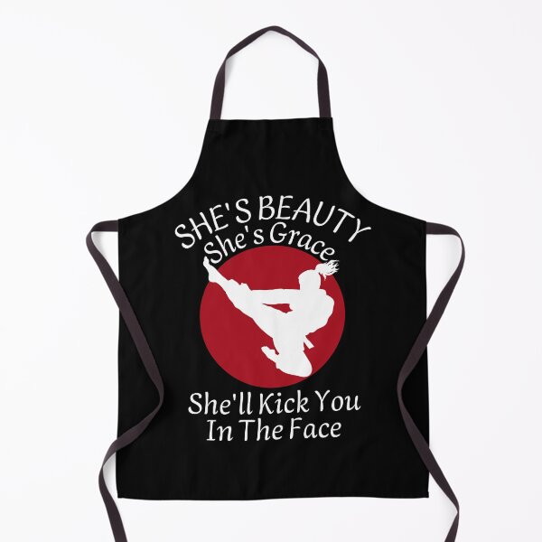 Item preview, She's Beauty She's Grace She'll Kick You In The Face Karate Girl designed and sold by Nicet-shirt1.