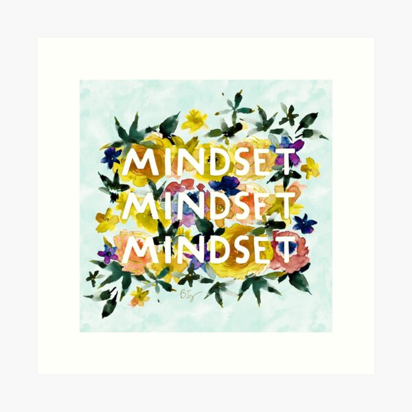 MINDSET Pretty Word Art Print