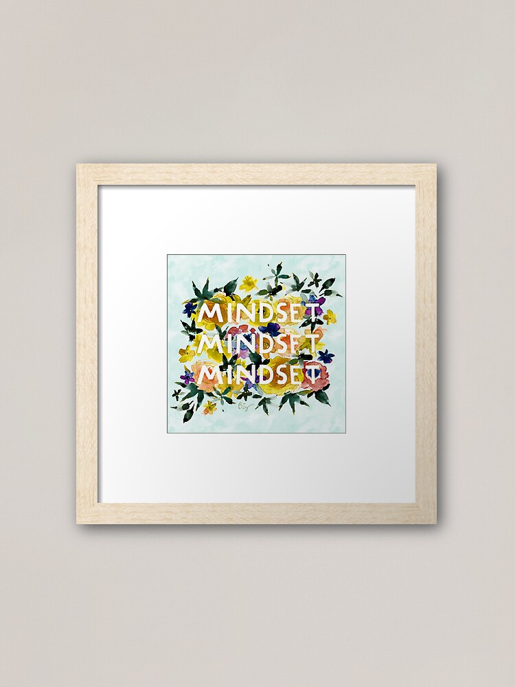 Thumbnail 1 of 7, Framed Art Print, MINDSET Pretty Word designed and sold by Barbarian.