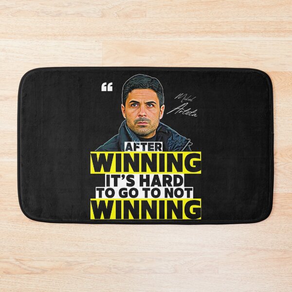 Item preview, Mikel Arteta Portrait T-Shirt | 'After Winning, It’s Hard to Go to Not Winning' Motivational Arsenal Quote designed and sold by GoonerGalaxy86.