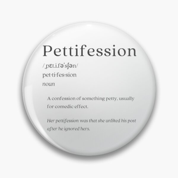 Item preview, Dictionary: Pettifession designed and sold by nature. electrified..