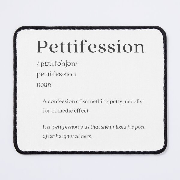 Item preview, Dictionary: Pettifession designed and sold by nature. electrified..