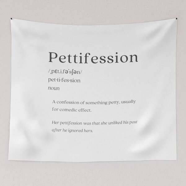 Item preview, Dictionary: Pettifession designed and sold by nature. electrified..